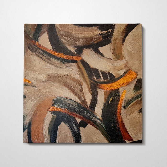 Wallity Pintura al óleo decorativa Multicolor 100 x 100 cm
